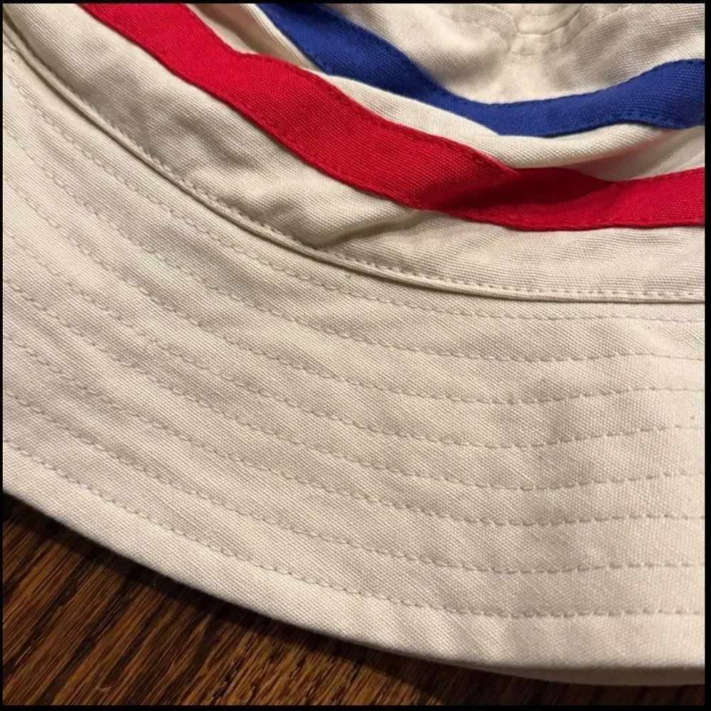New Anthropologie Stripe Bucket Hat One Size